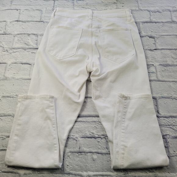GAP Optic White Denim Curvy True Skinny Jeans Vacation size 29/8 Short - Picture 7 of 15